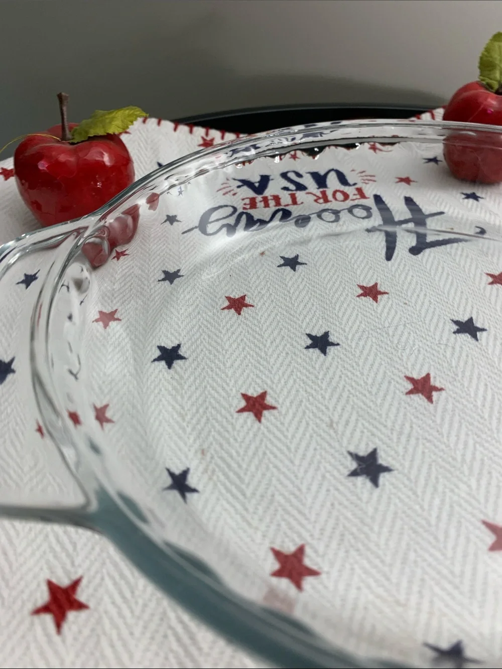 Anchor Hocking's Fire King Clear Glass Deep DIsh Pie Baking Dish